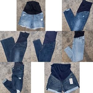 Maternity jeans and shorts bundle